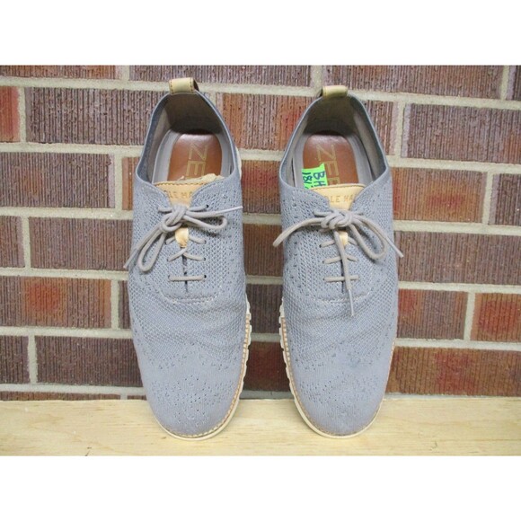 Cole Haan Zerogrand Stitchlite Wingtip Oxford Shoes Mens 9 M Gray C24944 main image 9